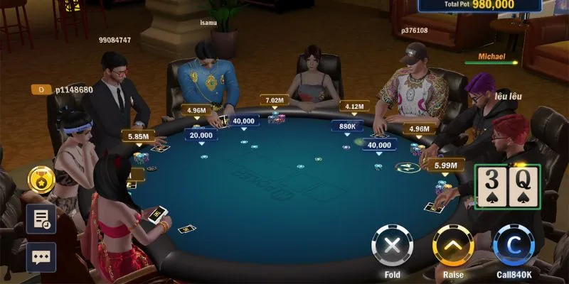 Các lựa chọn đặt cược trong Poker