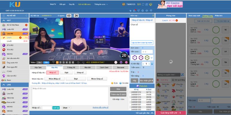 Thông tin 2 sảnh Xổ Số Kubet